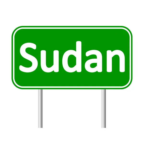 Znak drogowy Sudanu. — Wektor stockowy