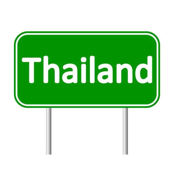 Thailand road sign. — Stock Vector