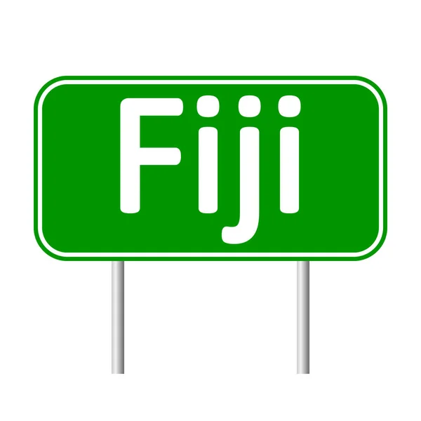 Fiji road sign. — Stock Vector