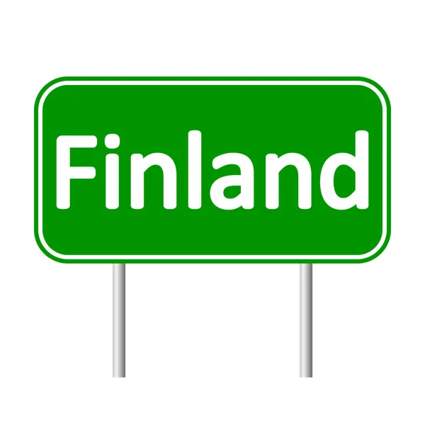 Фінляндія дорожній знак . — стоковий вектор