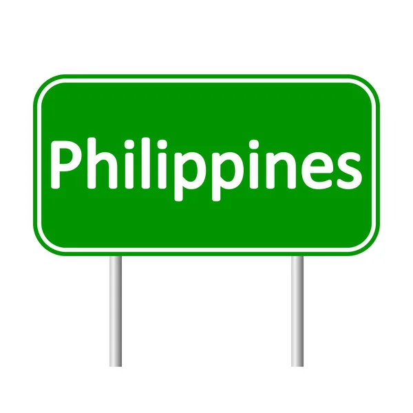 Дорожный знак Филиппин . — стоковый вектор