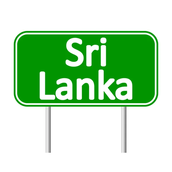 Señal de carretera de Sri Lanka . — Archivo Imágenes Vectoriales