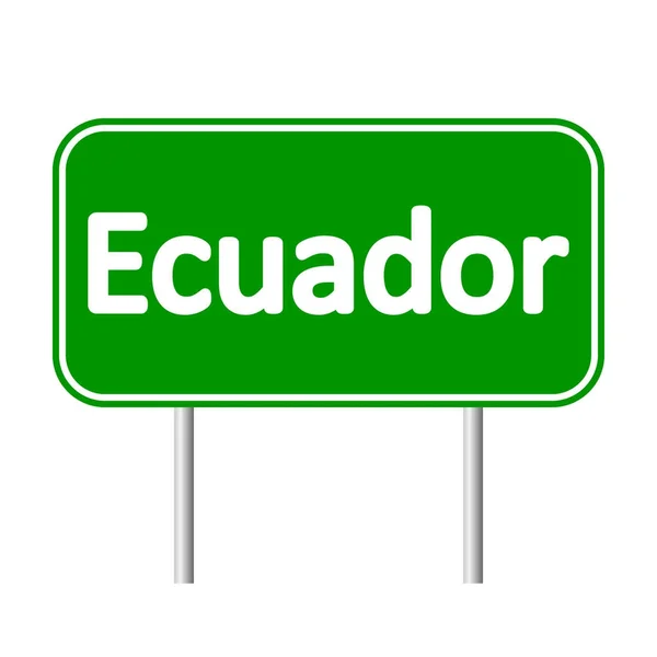 Ecuador út jel. — Stock Vector