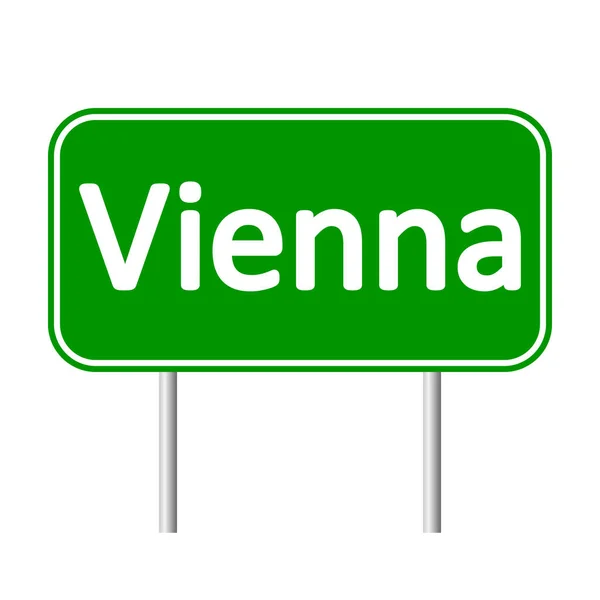 Vienna road sign. — Stock Vector