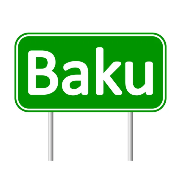 Baku road sign. — Stock Vector