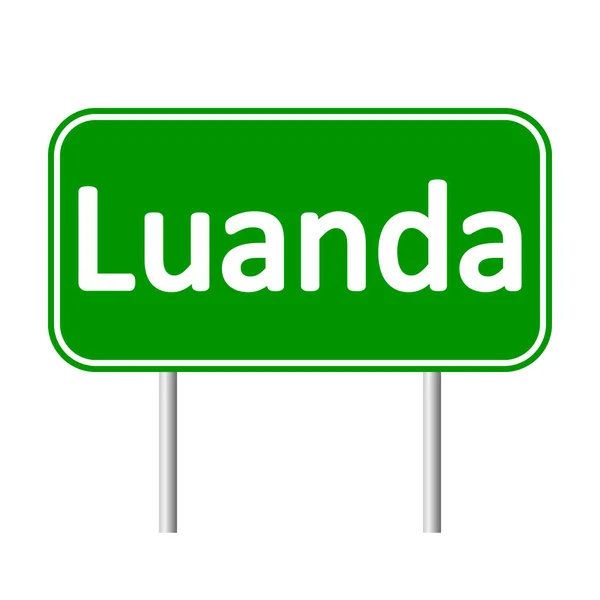 Дорожный знак Луанды . — стоковый вектор