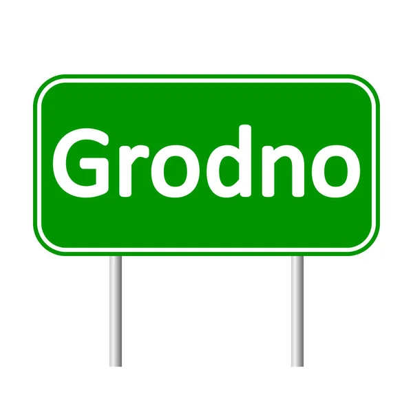 Grodno road sign. — Stock Vector