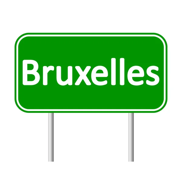 Straßenschild von Bruxelles. — Stockvektor
