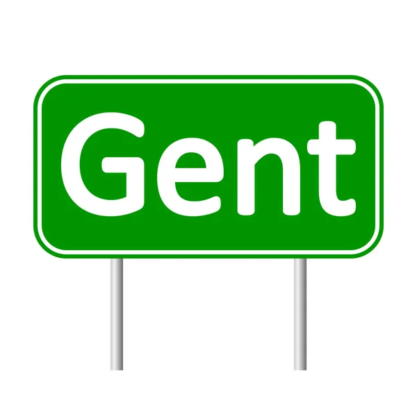 Gent-verkeersbord. — Stockvector