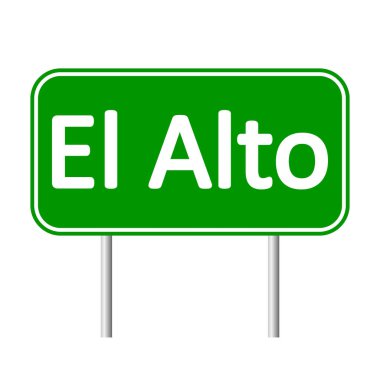 El Alto yol işareti.