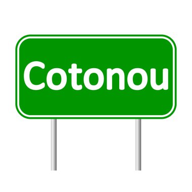 Cotonou yol işareti.
