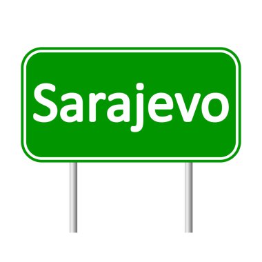Saraybosna yol işareti.