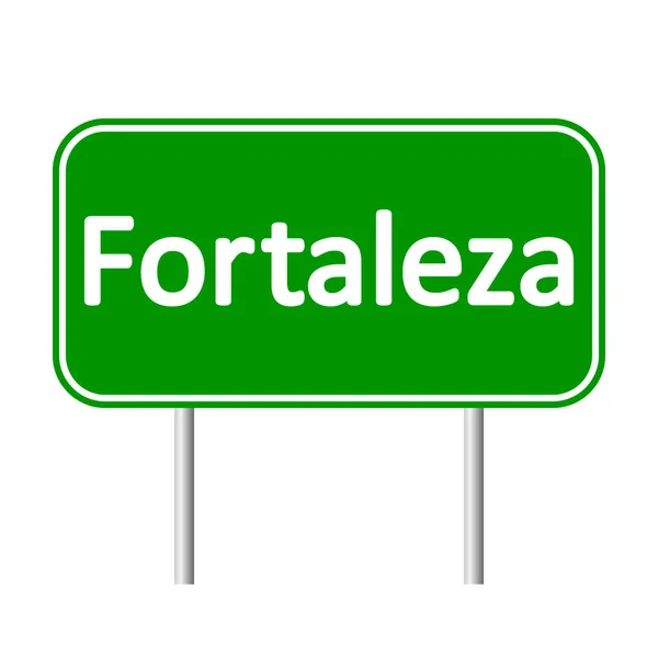 Señal de carretera de Fortaleza . — Vector de stock