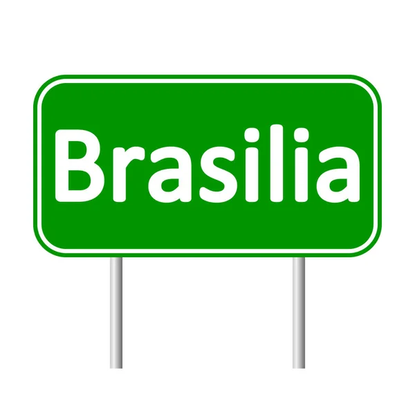 Brasilia señal de tráfico . — Vector de stock