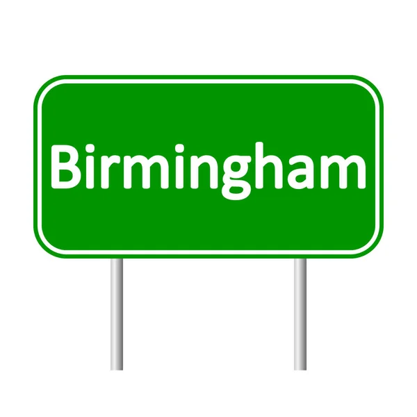 Panneau de signalisation de Birmingham. — Image vectorielle