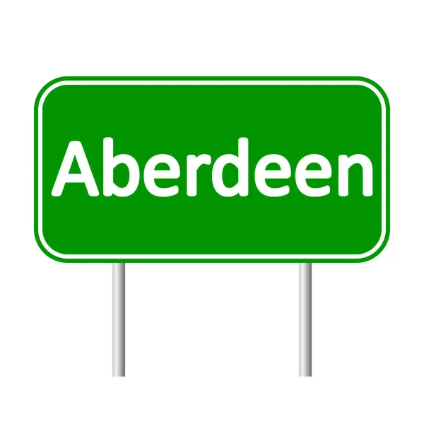 Aberdeen yol işareti. — Stok Vektör