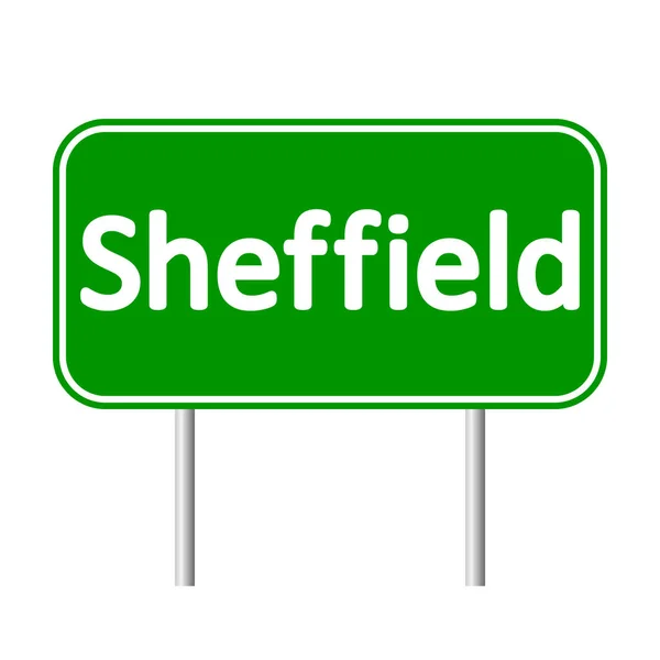 Sheffield road sign. — Stock Vector