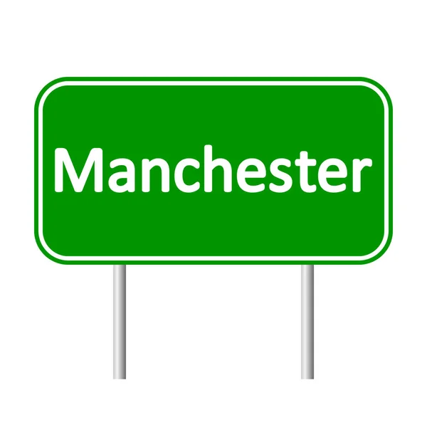 Manchester Road Sign. — Stockvector