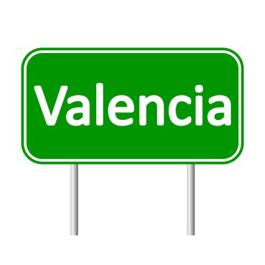 Valencia yol işareti.