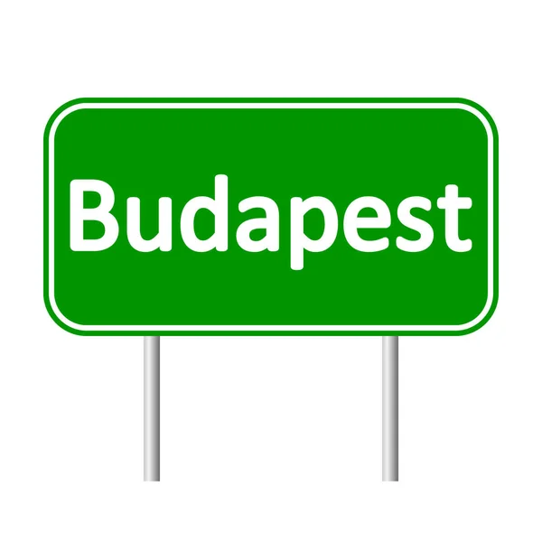 Boedapest verkeersbord. — Stockvector