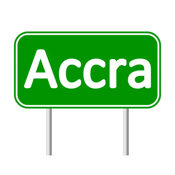Accra verkeersbord. — Stockvector