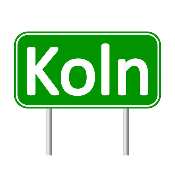 Señal de carretera de Koln . — Vector de stock
