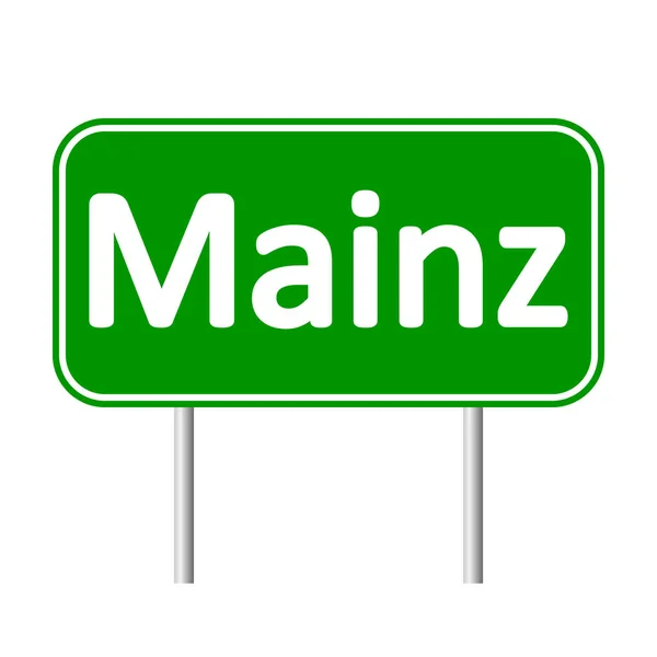 Señal de carretera Mainz . — Vector de stock