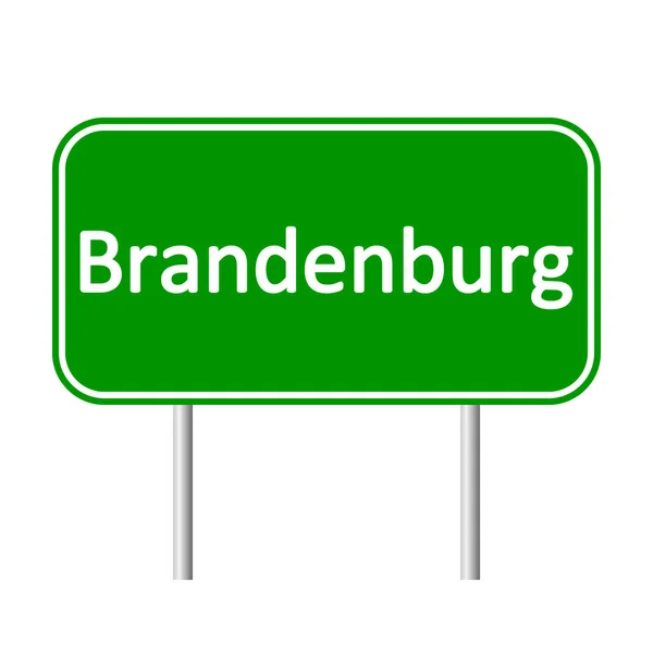 Brandenburg verkeersbord. — Stockvector