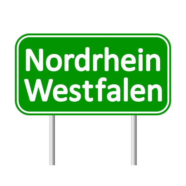 Nordrhein-Westfalen road sign. — Stockvector