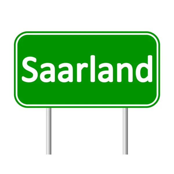 Saarland road sign. — Stock Vector