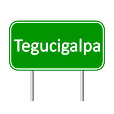 Tegucigalpa yol işareti.