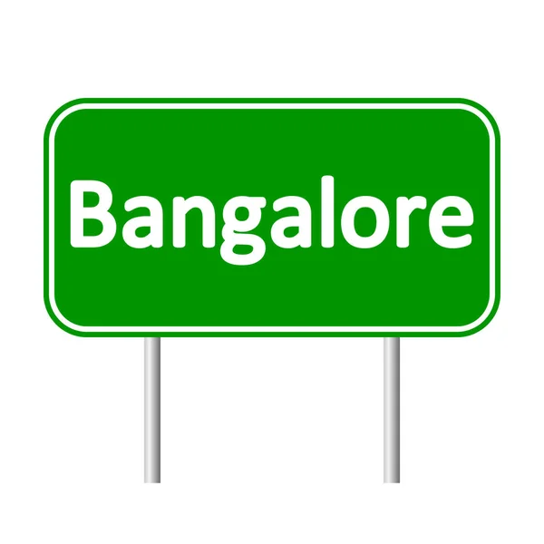 Bangalore road sign. — Stock Vector