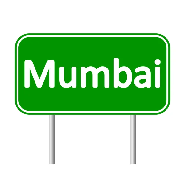 Mumbai road sign. — Stock Vector