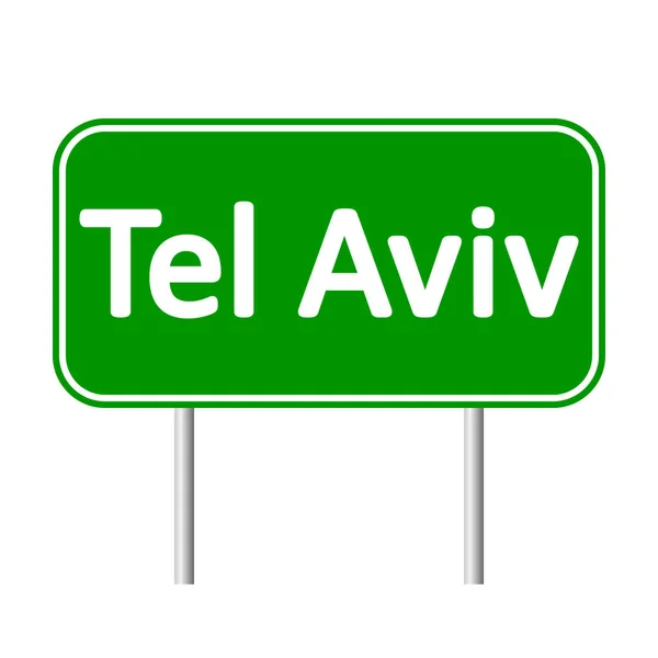 Znak drogowy Tel Awiw. — Wektor stockowy