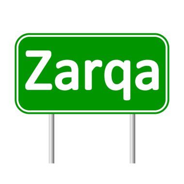 Zarqa yol işareti.