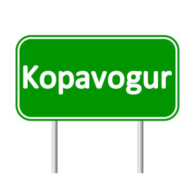 Kopavogur yol işareti.