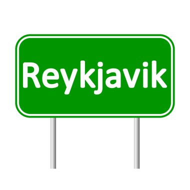 Reykjavik yol levhası.