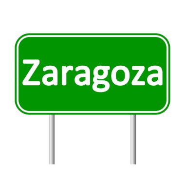 Zaragoza yol işareti.