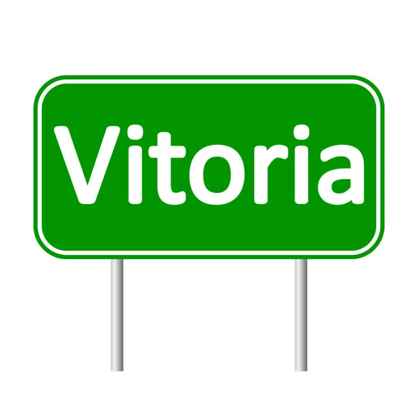 Vitoria verkeersbord. — Stockvector