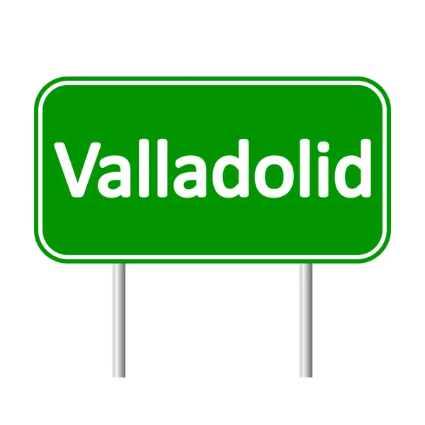 Señal vial de Valladolid . — Vector de stock