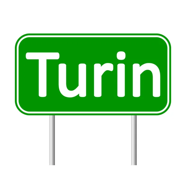 Turin road sign. — Stock Vector