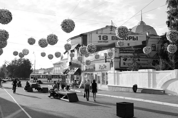 Rua na parte central de Vologda . — Fotografia de Stock