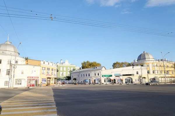 Straße im zentralen Teil von Wologda. — Stockfoto