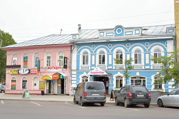 Rua na parte central de Vologda . — Fotografia de Stock