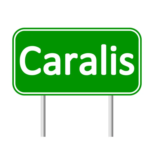 Caralis panneau routier . — Image vectorielle