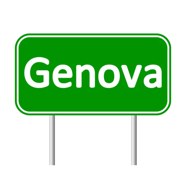 Genova verkeersbord. — Stockvector