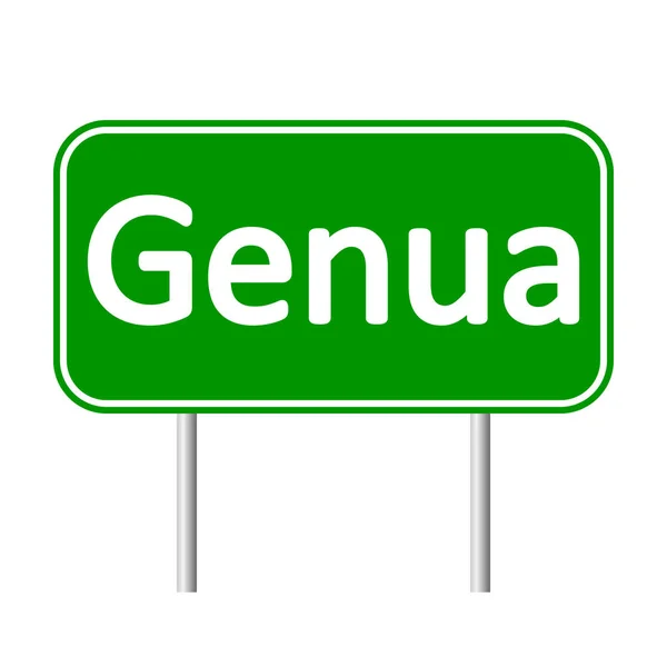 Genua 道路標識. — ストックベクタ