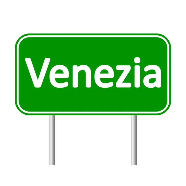 Venezia road sign. — Stock Vector