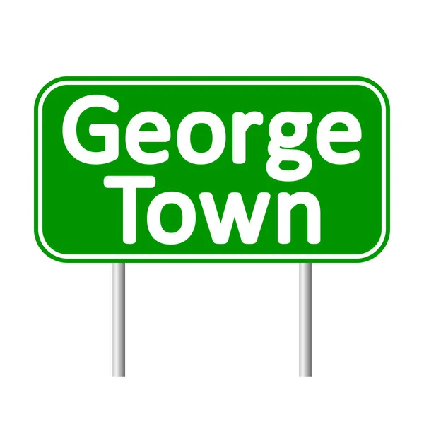 George Town yol işareti. — Stok Vektör