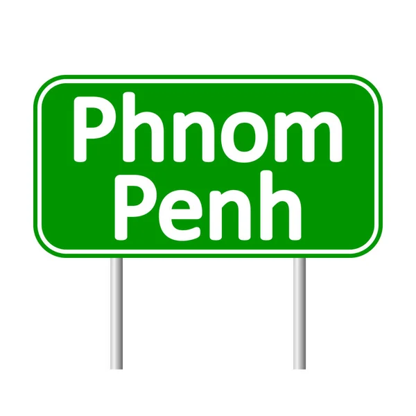 Phnom Penh vägmärke. — Stock vektor